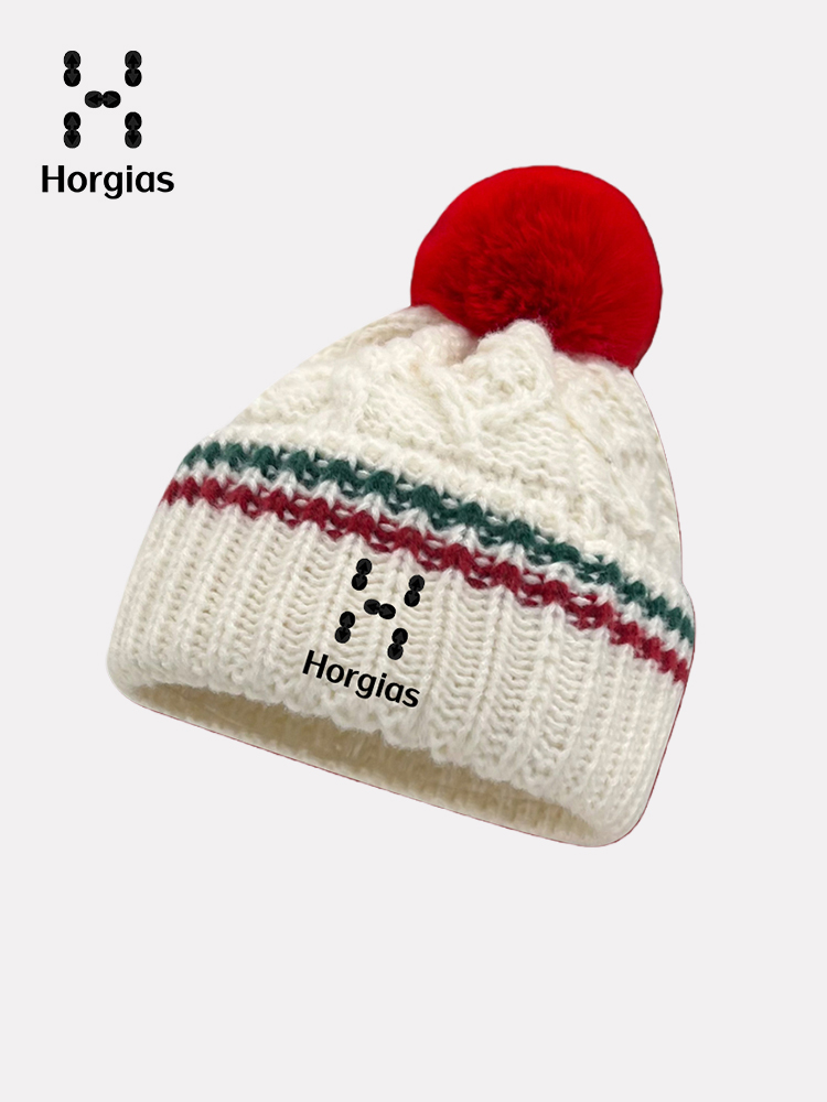 官方正品火柴棍拓途系列毛球毛线帽子女秋冬季保暖学生护耳针织帽